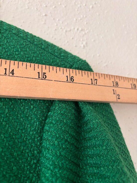 J.Crew Green Tweed Schoolboy Blazer Size 18 Gold Button Lined Classic Style - Picture 10 of 15